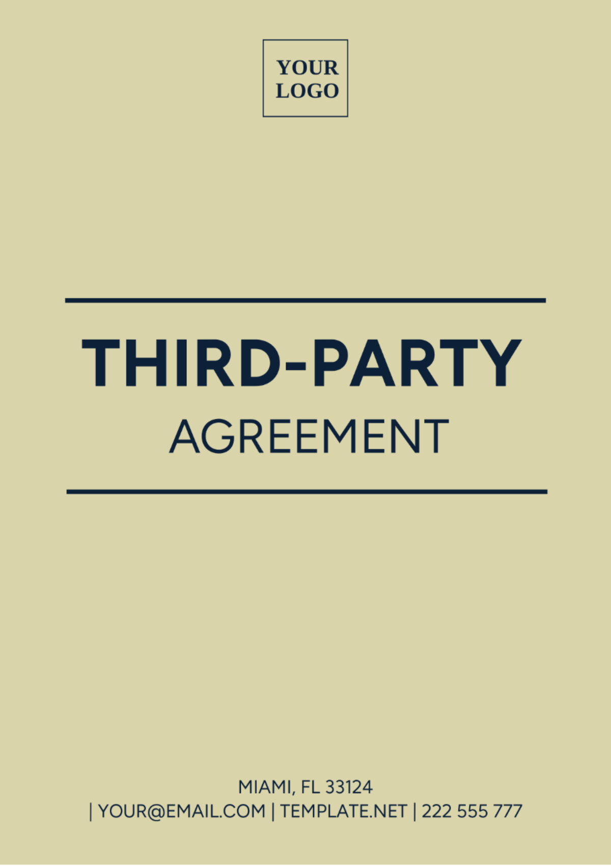 Third Party Agreement Template