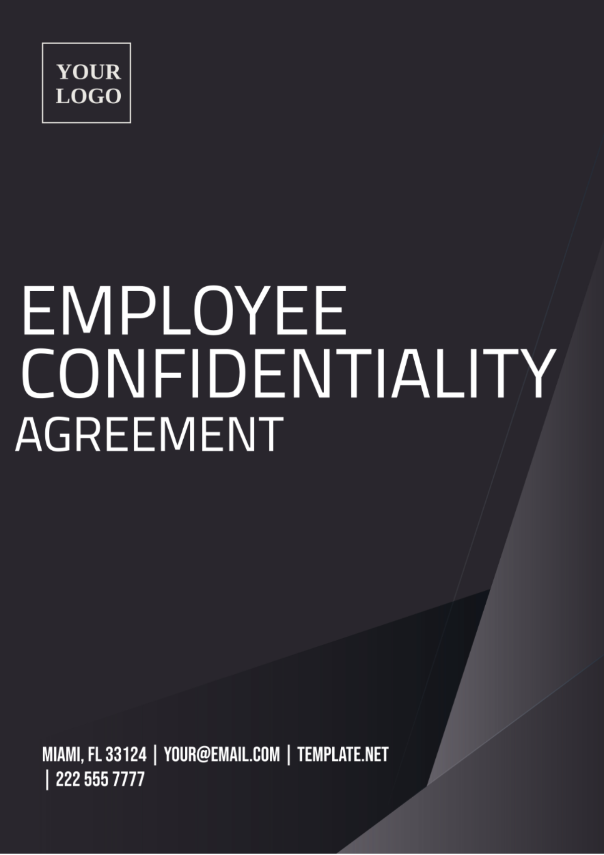 Employee Confidentiality Agreement Template