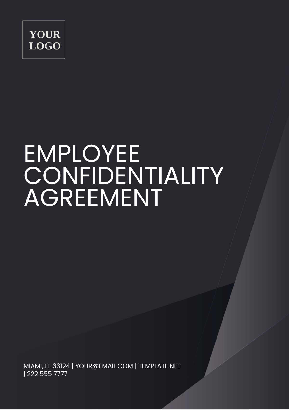 Employee Confidentiality Agreement Template