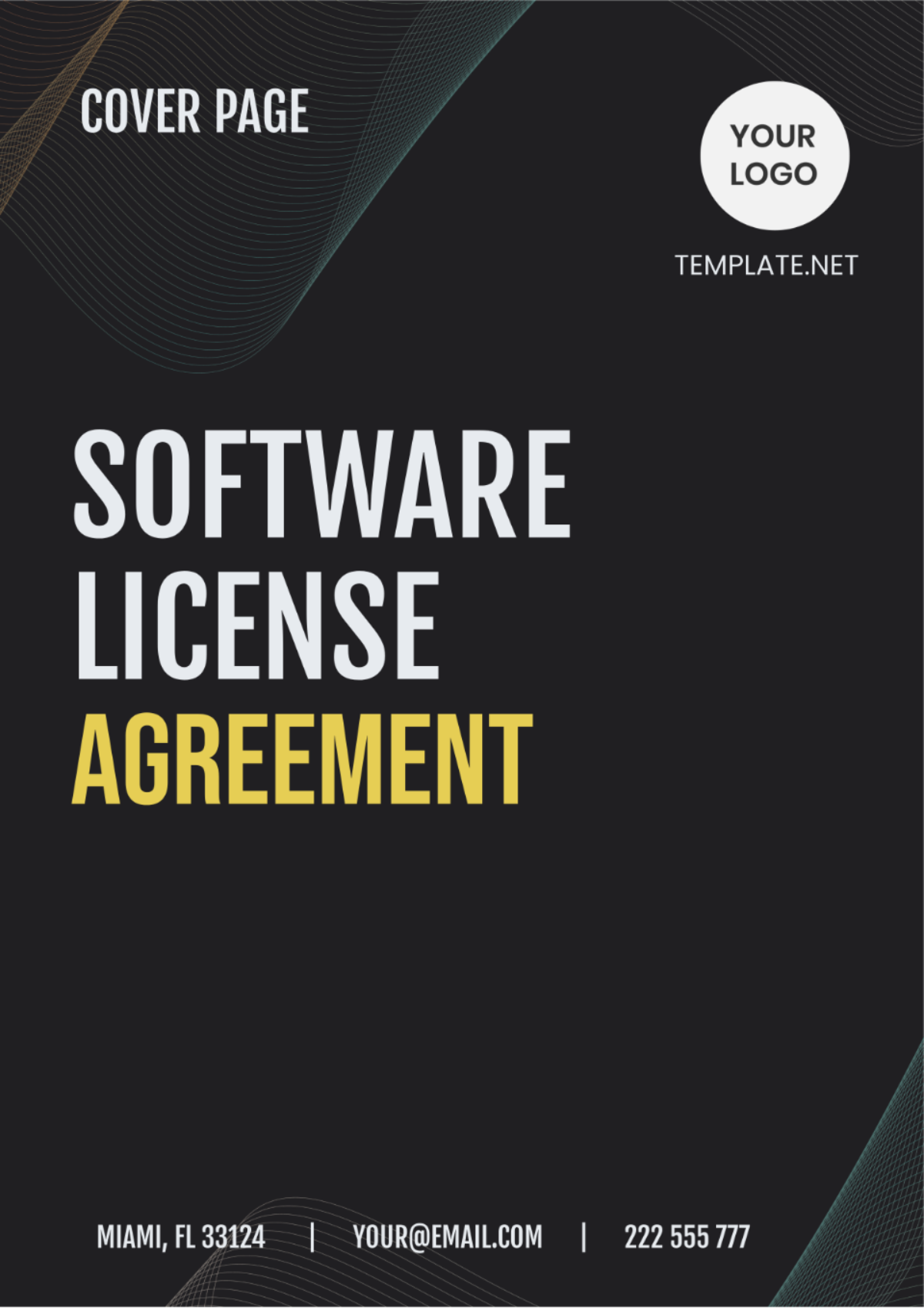 Software License Agreement Template