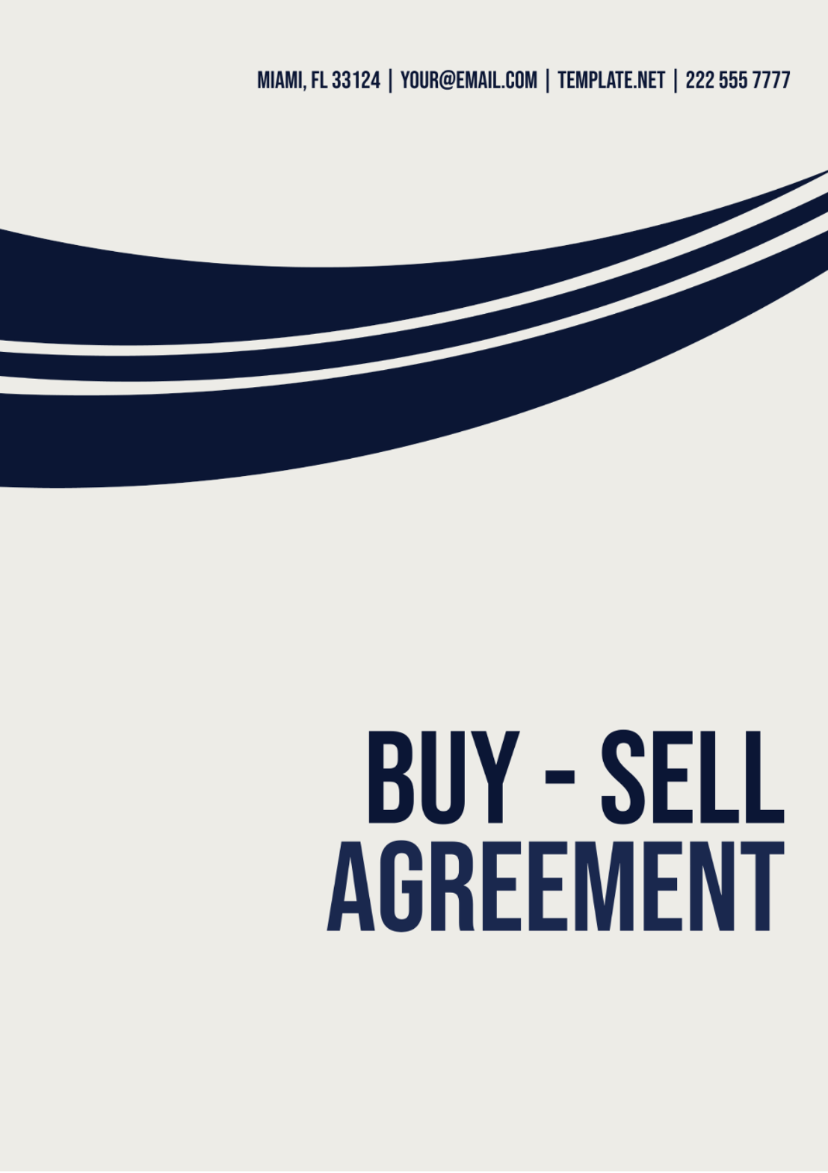 Buy-Sell Agreement Template