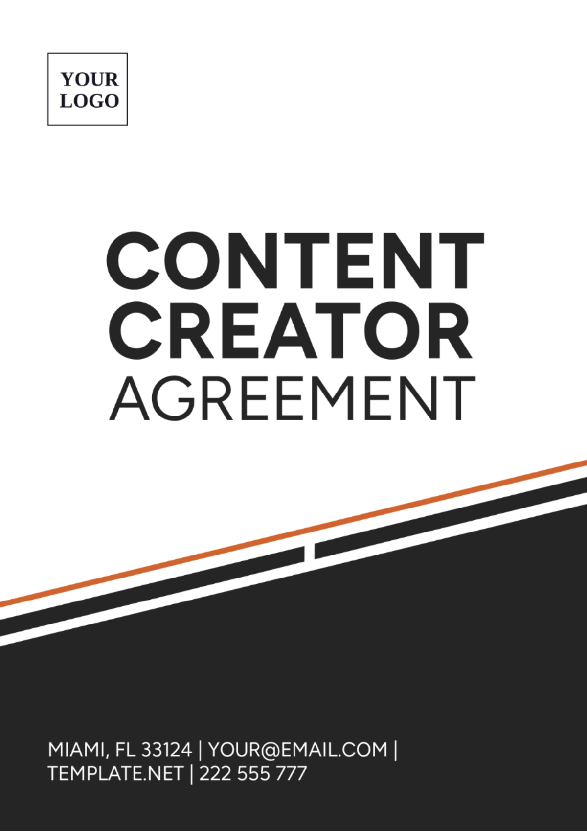Content Creator Agreement Template