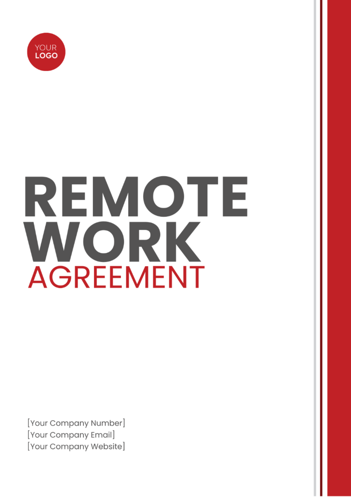 Remote Work Agreement Template