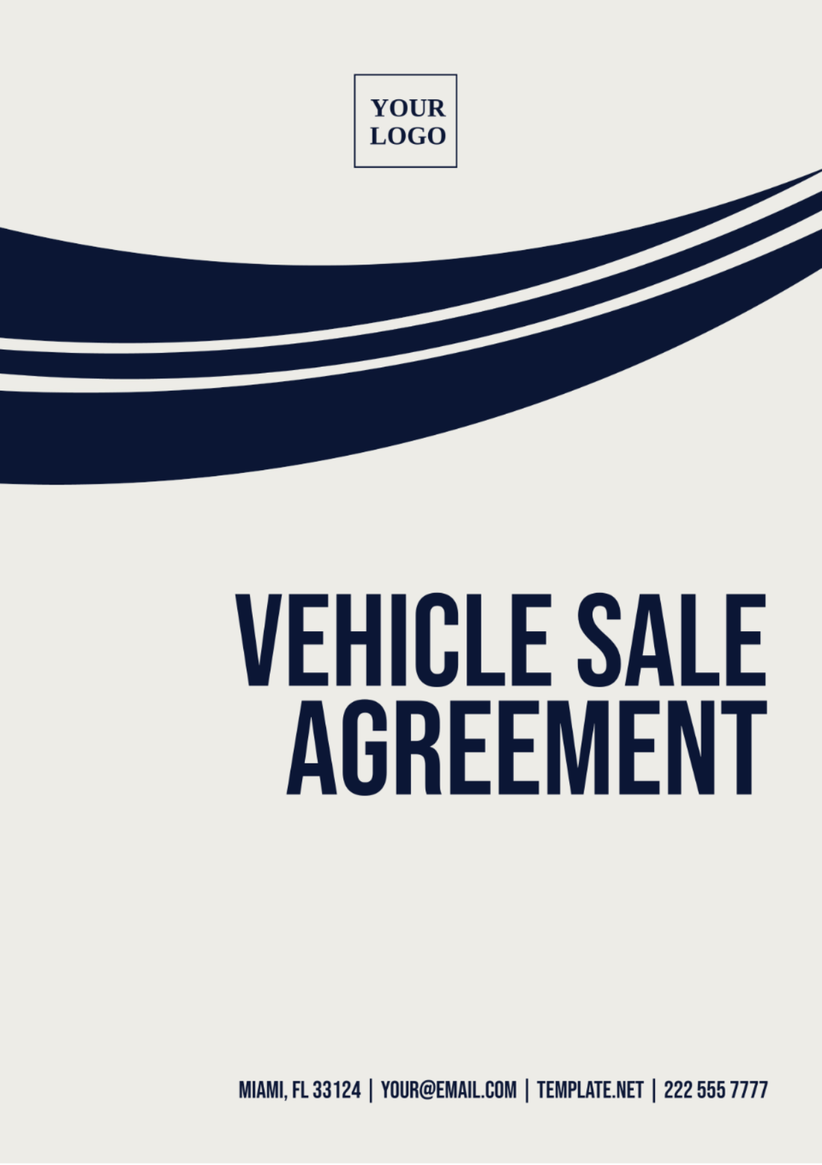 Vehicle Sale Agreement Template