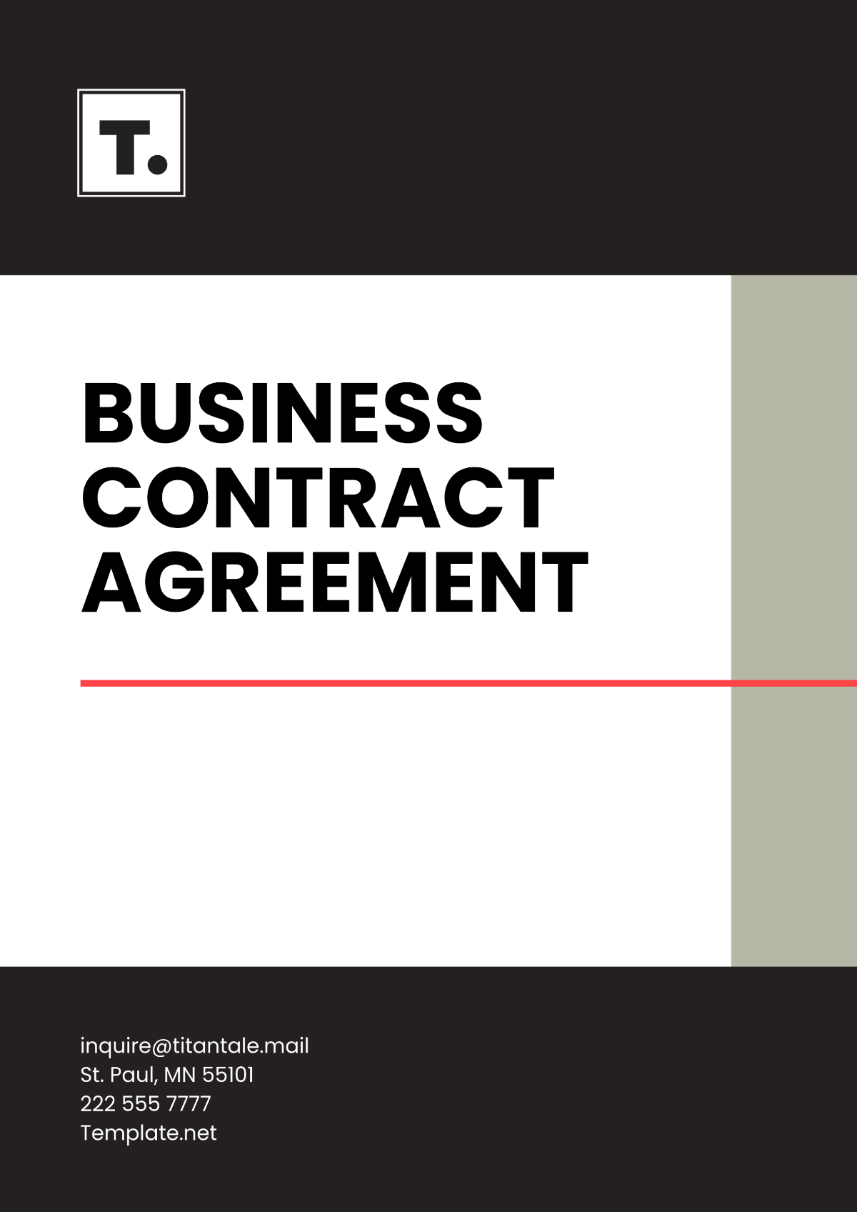 Business Contract Agreement Template - Edit Online & Download