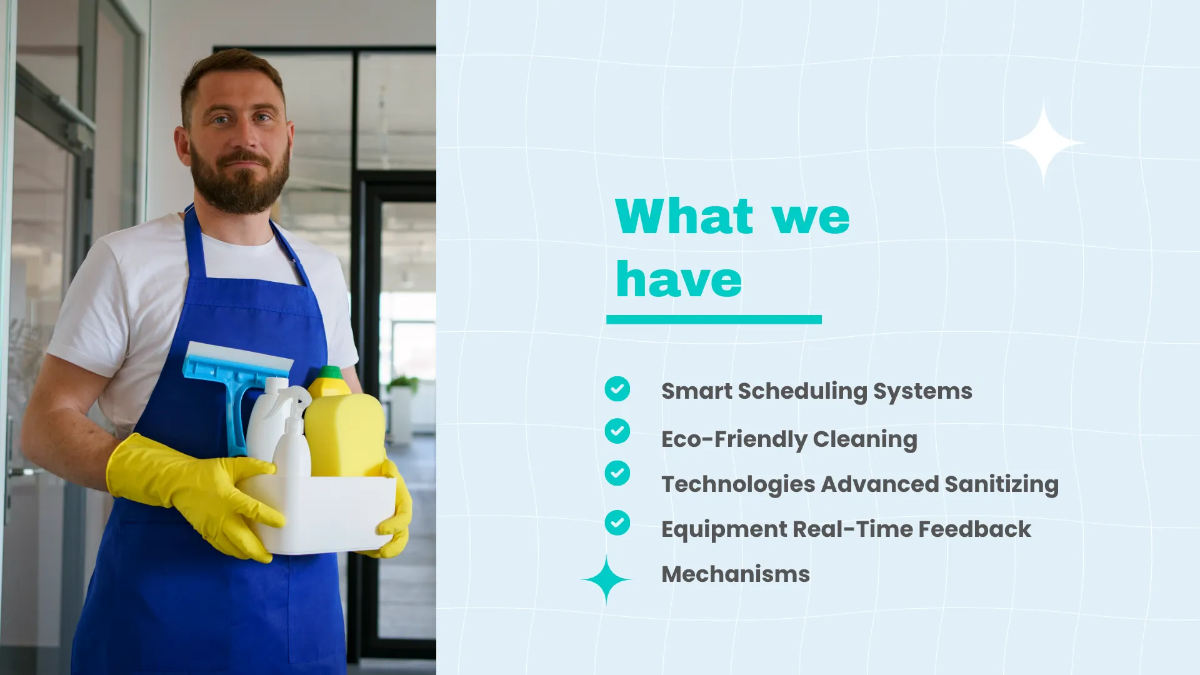 Free Introduction to Our Cleaning Company Presentation Template to Edit Online