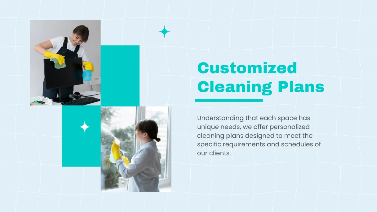 Free Introduction to Our Cleaning Company Presentation Template to Edit Online
