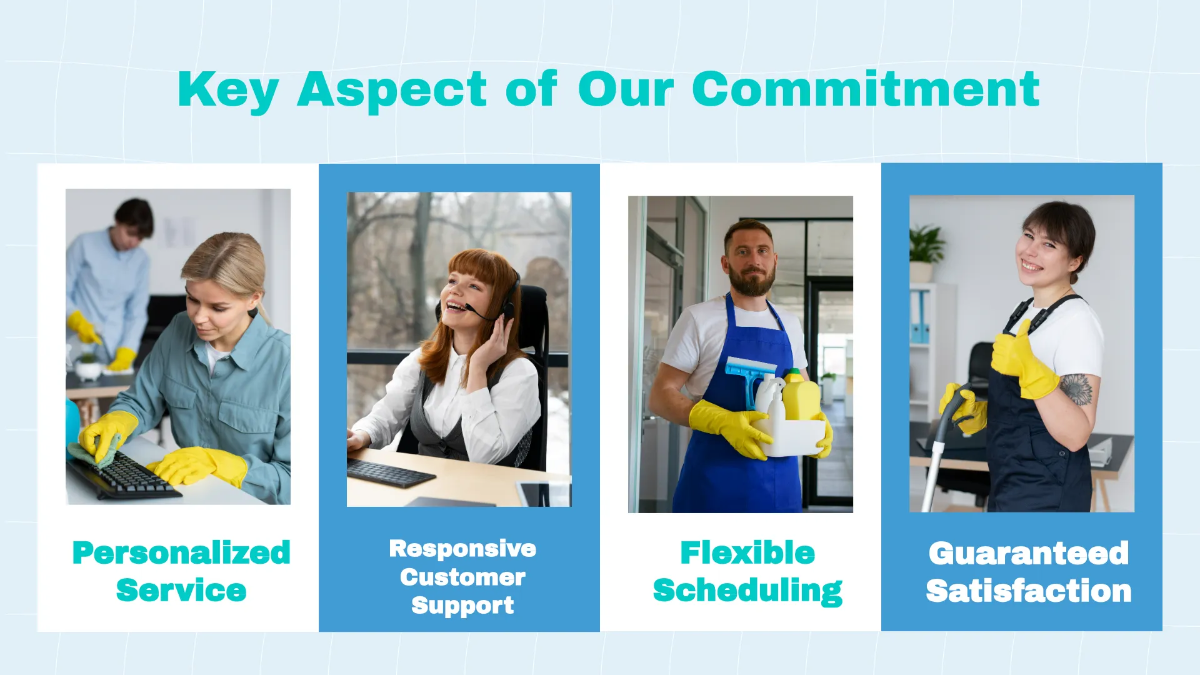 Free Introduction to Our Cleaning Company Presentation Template to Edit Online