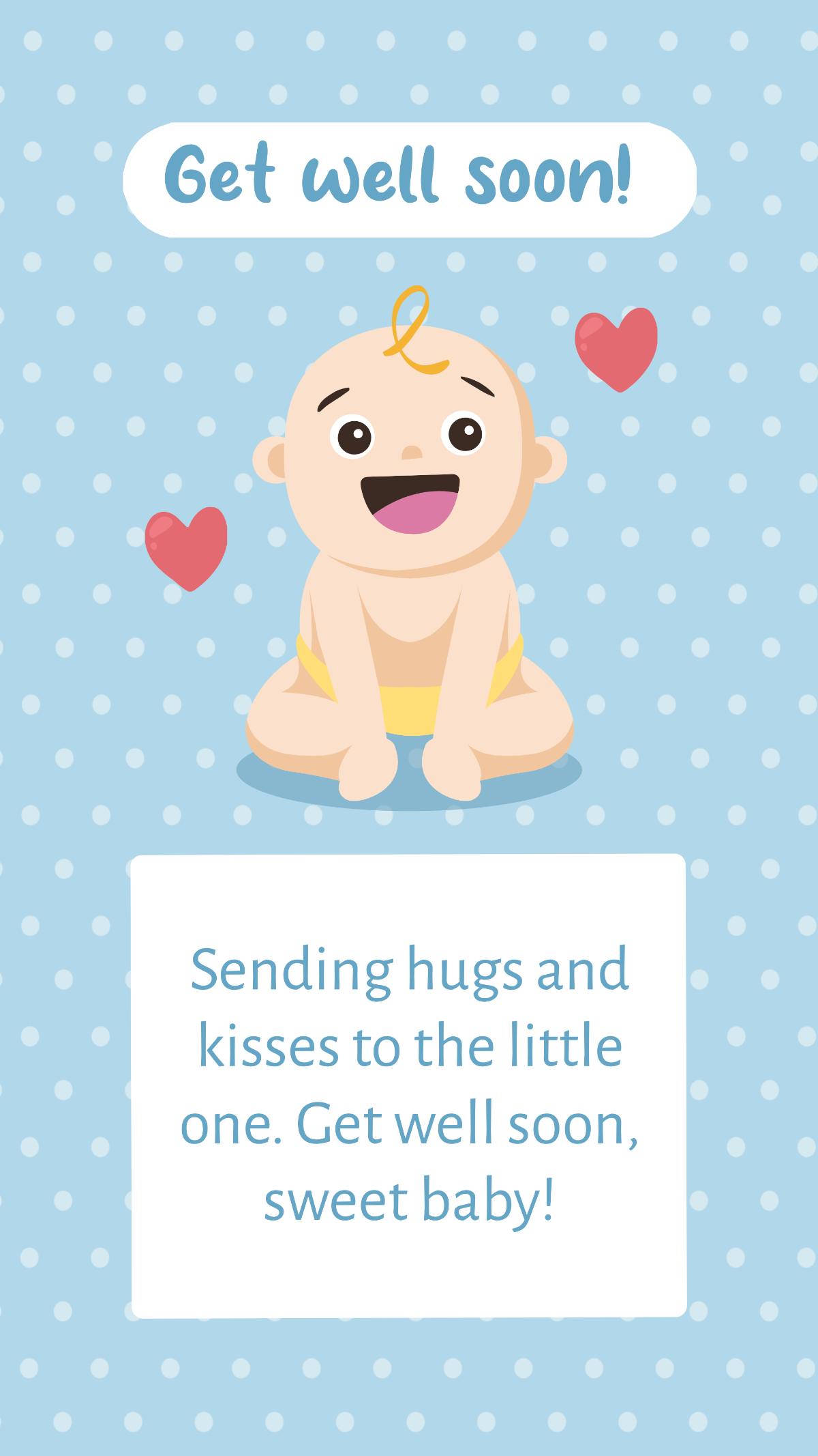 Get Well Soon Baby Quote Template