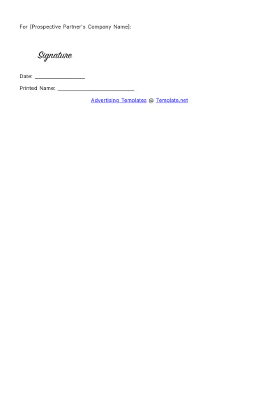 Free Event Partnership Advertising Proposal Template to Edit Online