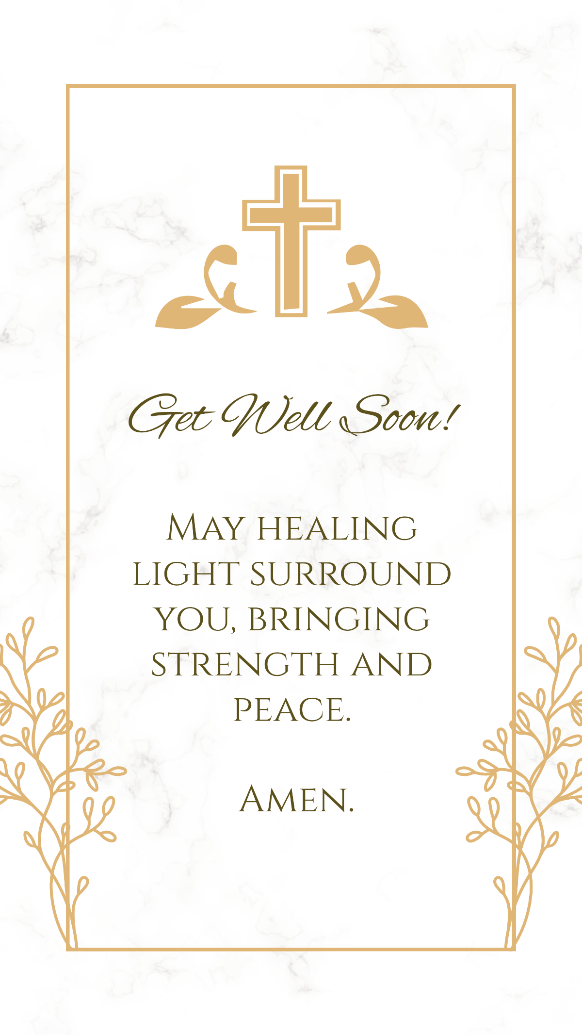 Get Well Soon Prayer Quote Template