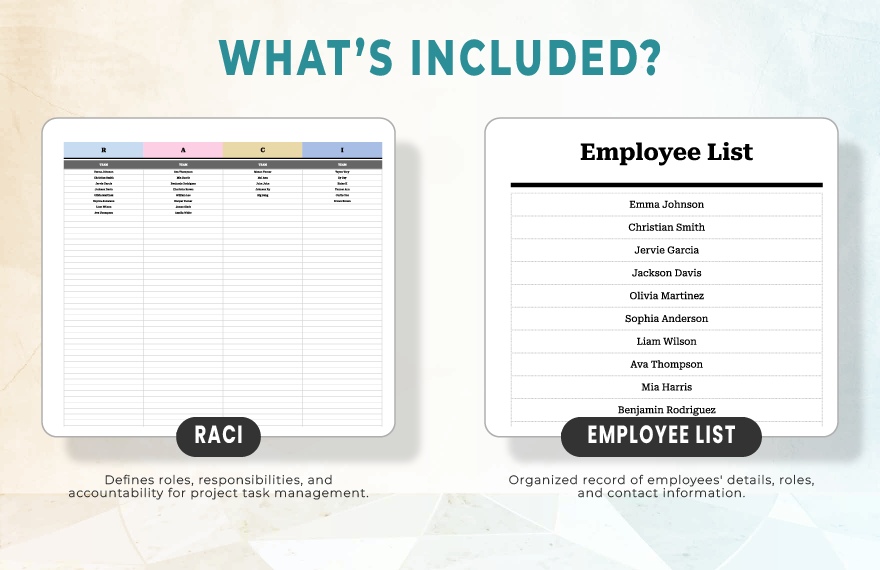 RACI Chart Timeline Template