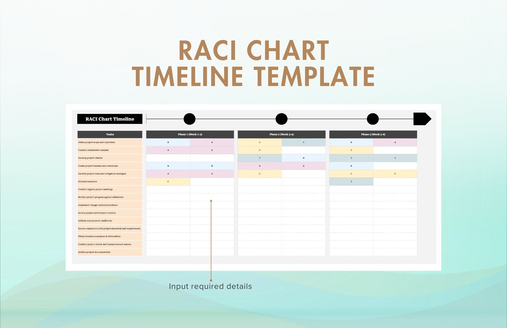 RACI Chart Timeline Template