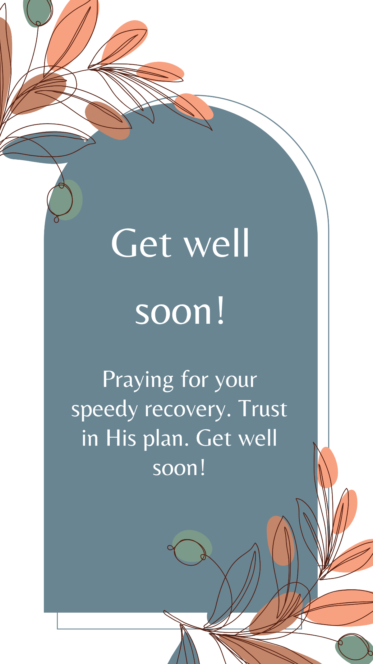 Get Well Soon Religious Message Template