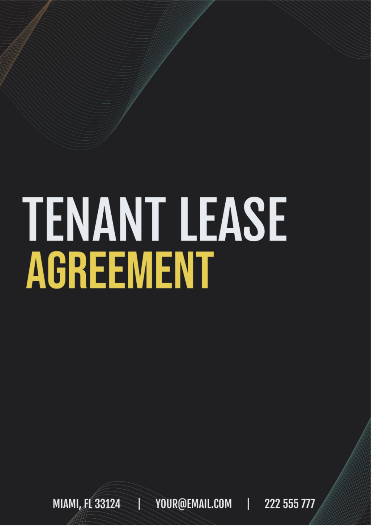 Tenant Lease Agreement Template - Edit Online & Download