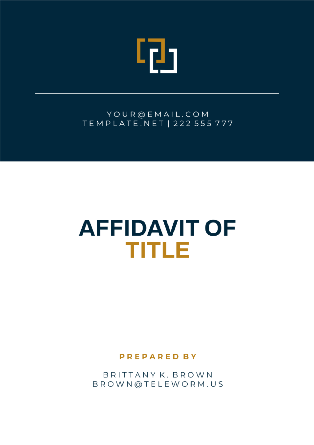 Washington Affidavit of Title Template - Edit Online & Download