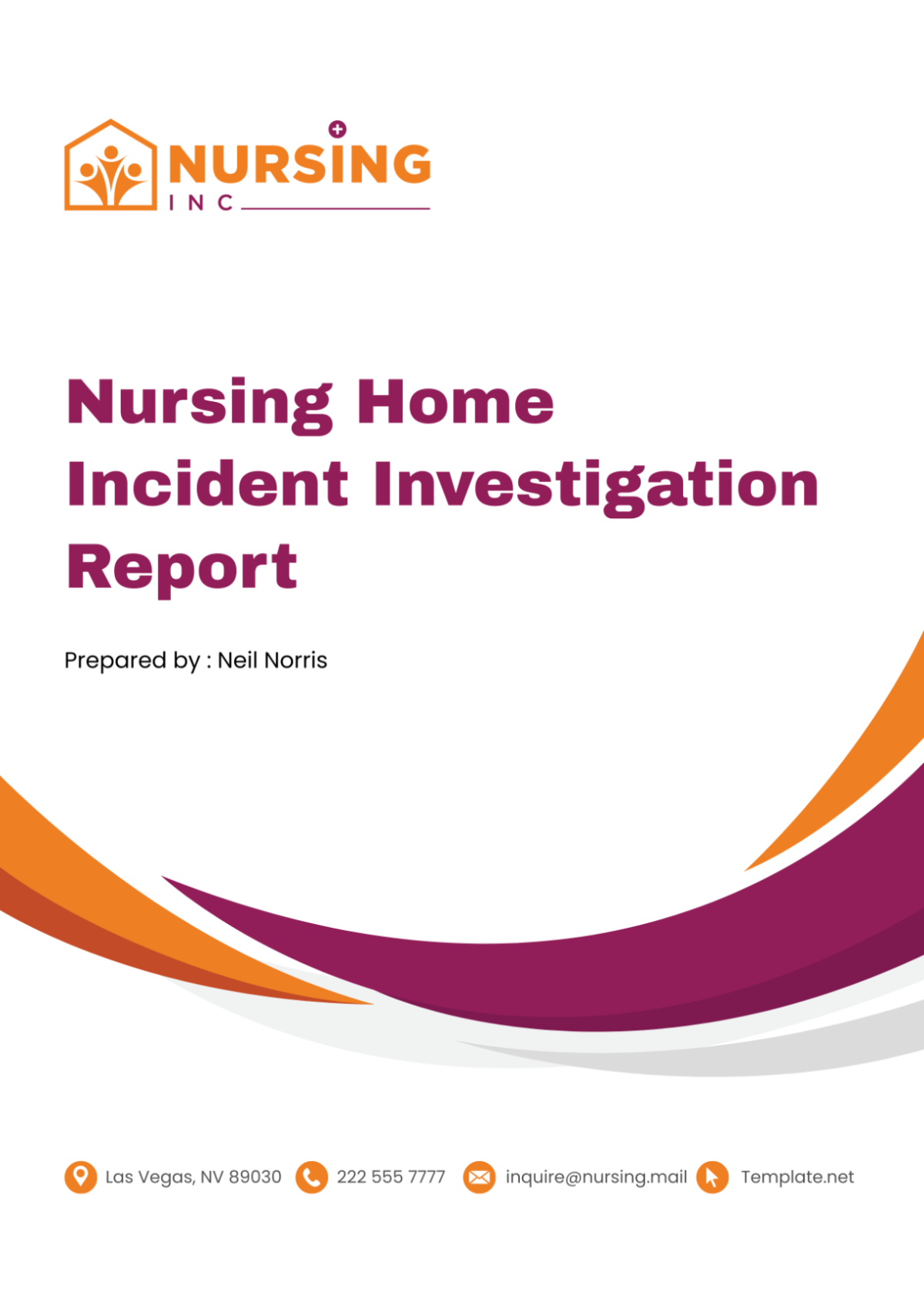 Nursing Home Incident Investigation Report Template