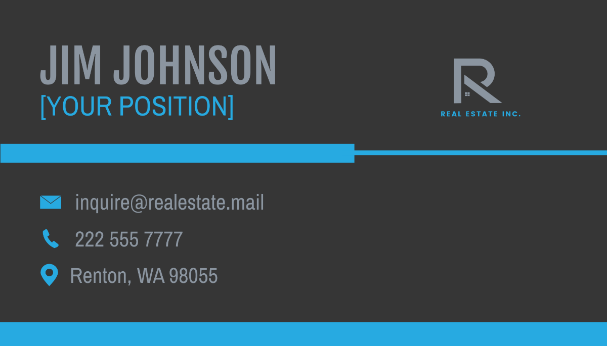 Mortgage Broker Business Card Template