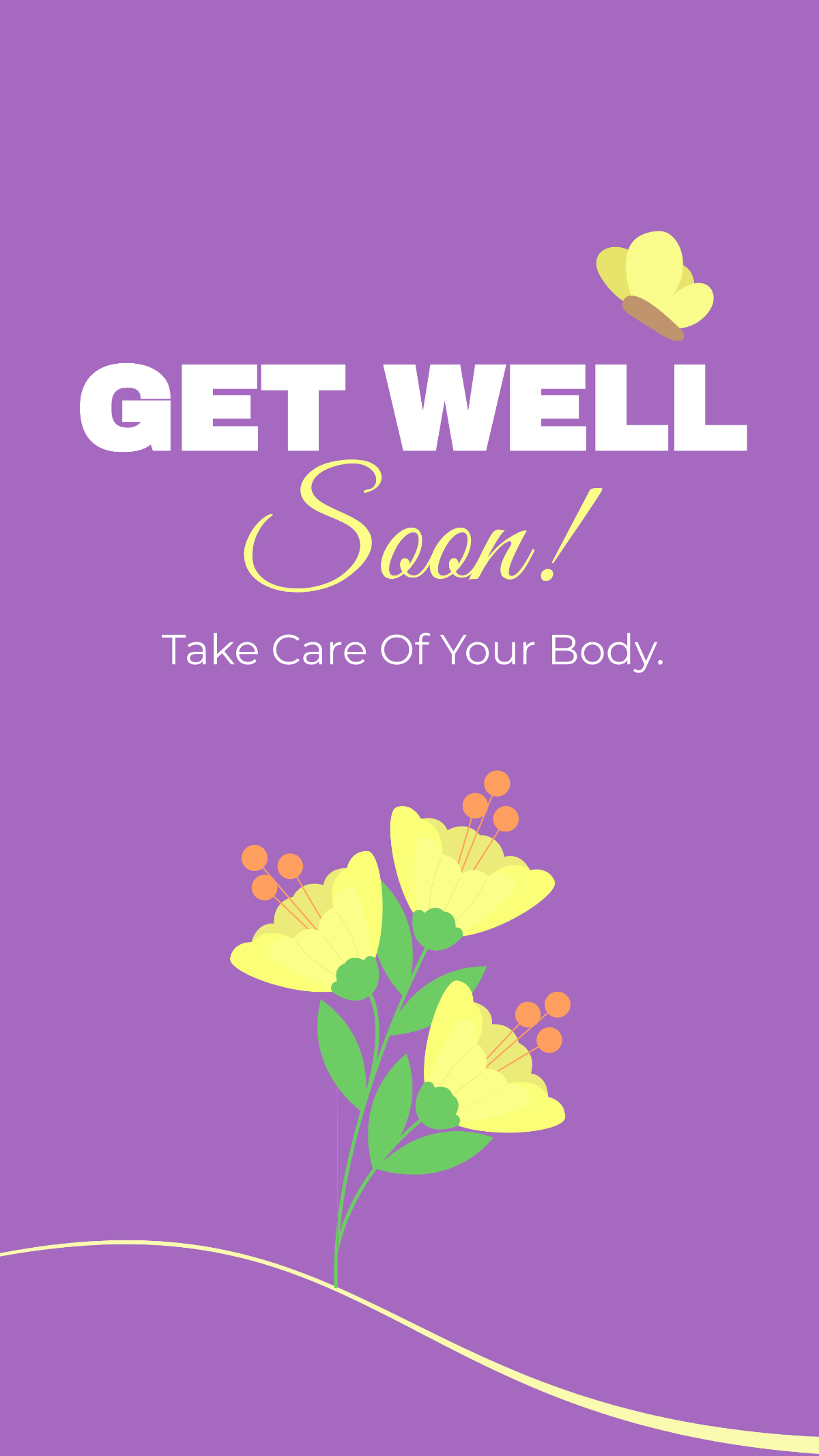 Get Well Soon Poster Template