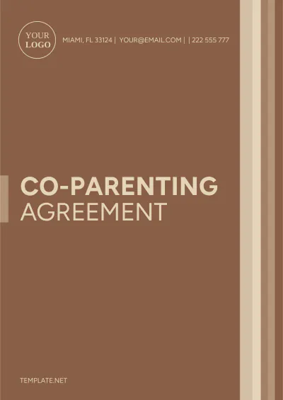 Free Co Parent Agreement Template to Edit Online