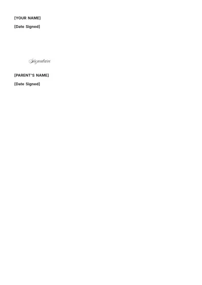 Free Co Parent Agreement Template to Edit Online
