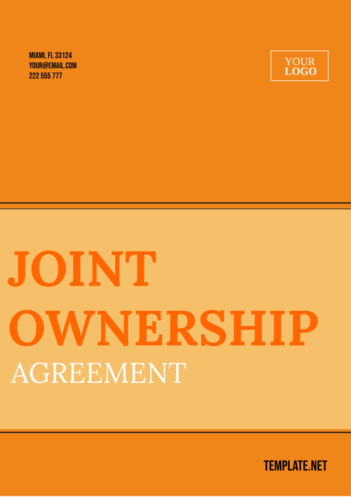 Joint Ownership Agreement Template - Edit Online & Download Example ...