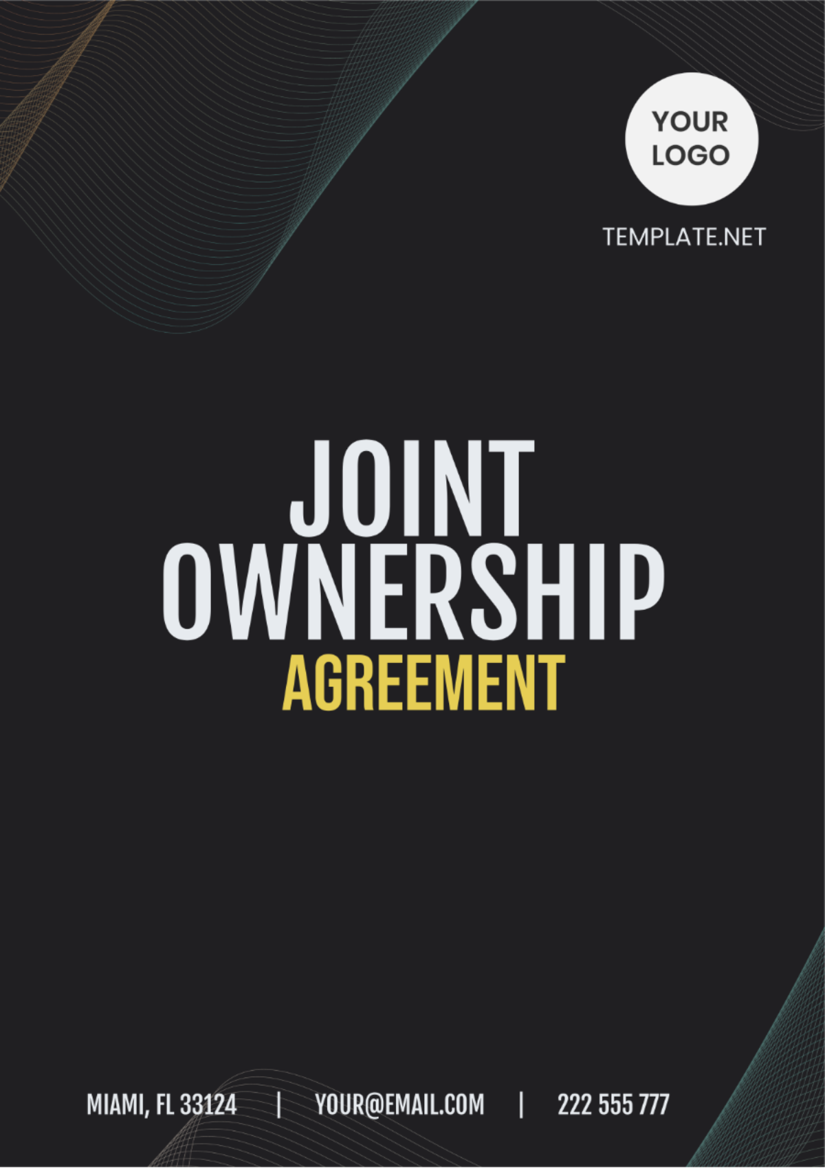 Joint Ownership Agreement Template - Edit Online & Download