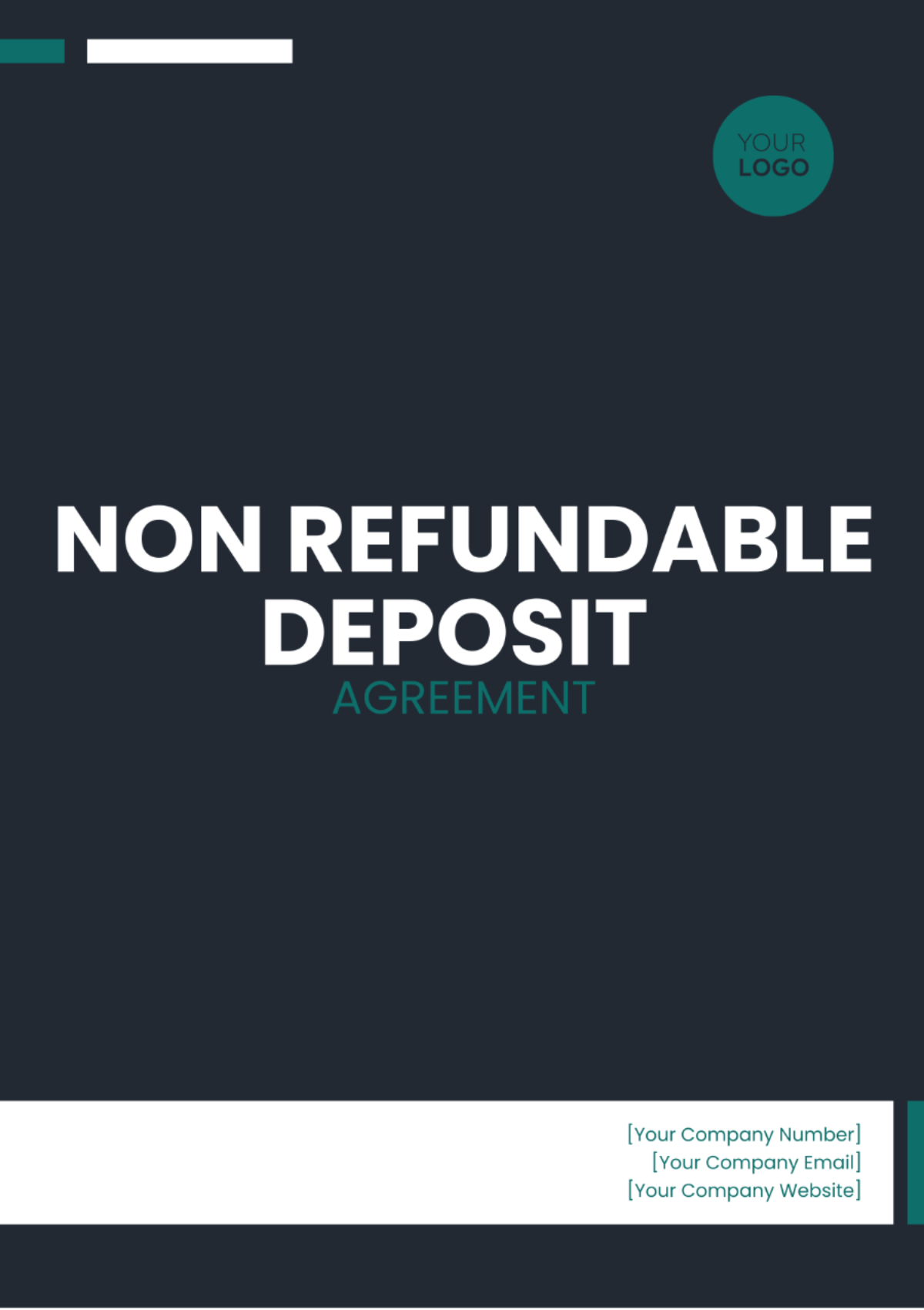 Non Refundable Deposit Agreement Template - Edit Online & Download