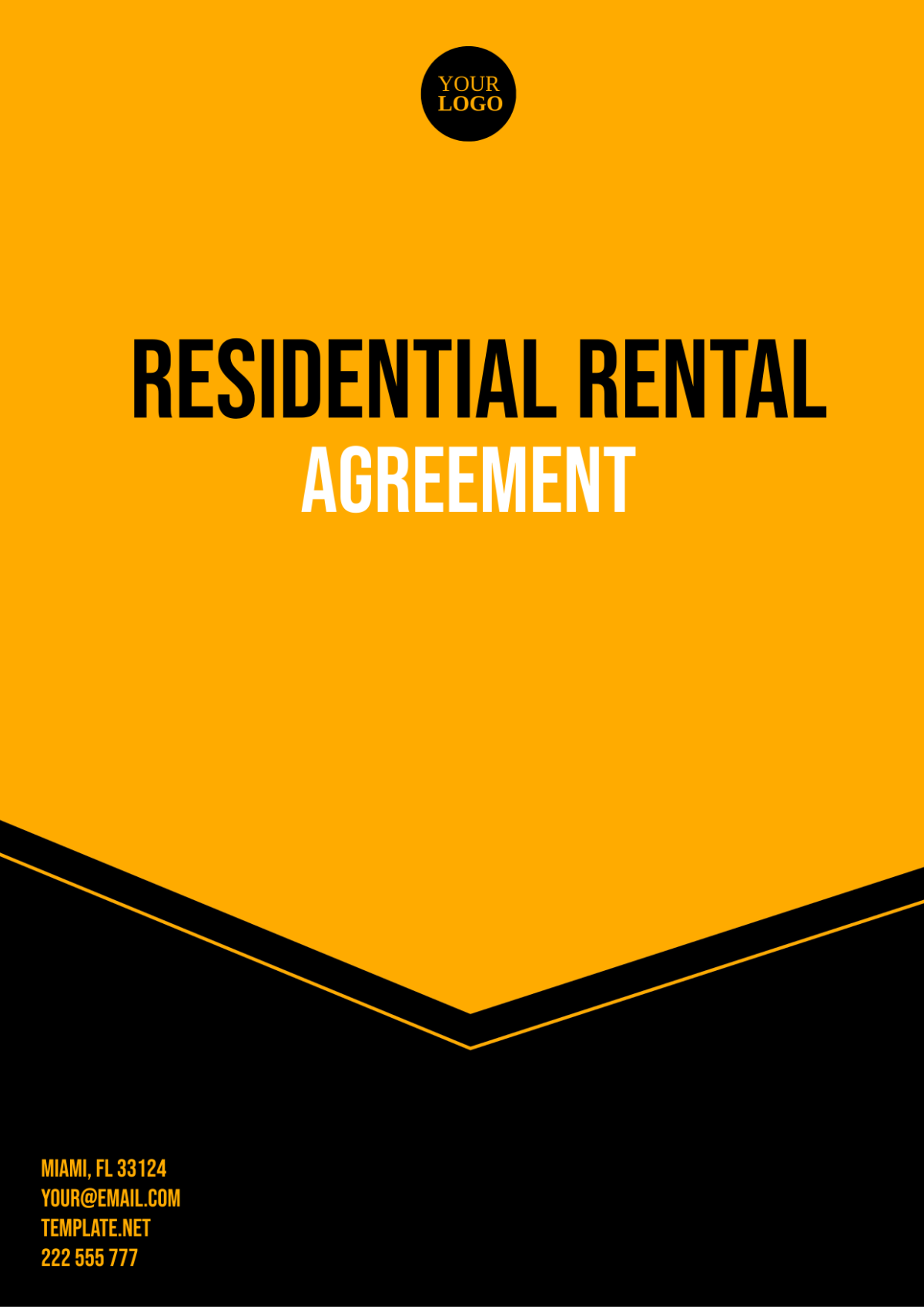 Residential Rental Agreement Template - Edit Online & Download Example ...