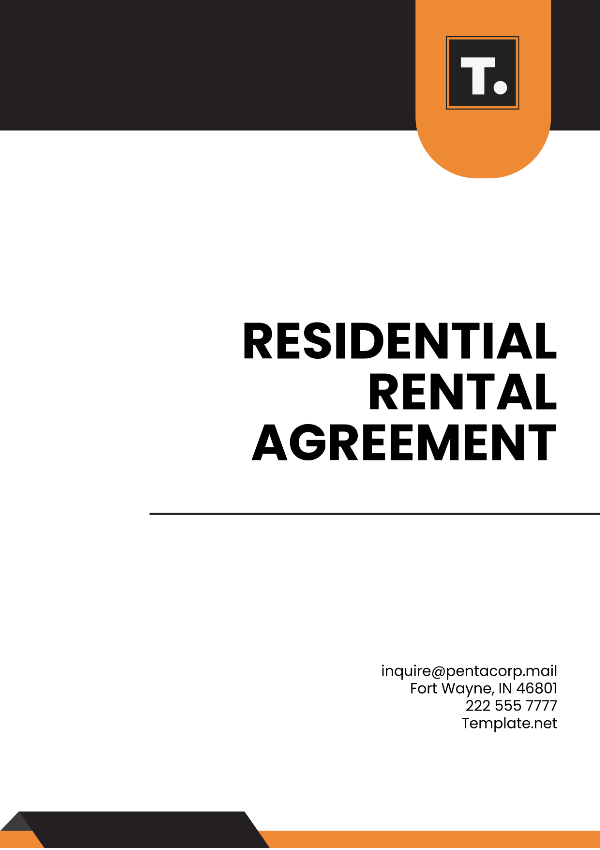 Residential Rental Agreement Template - Edit Online & Download