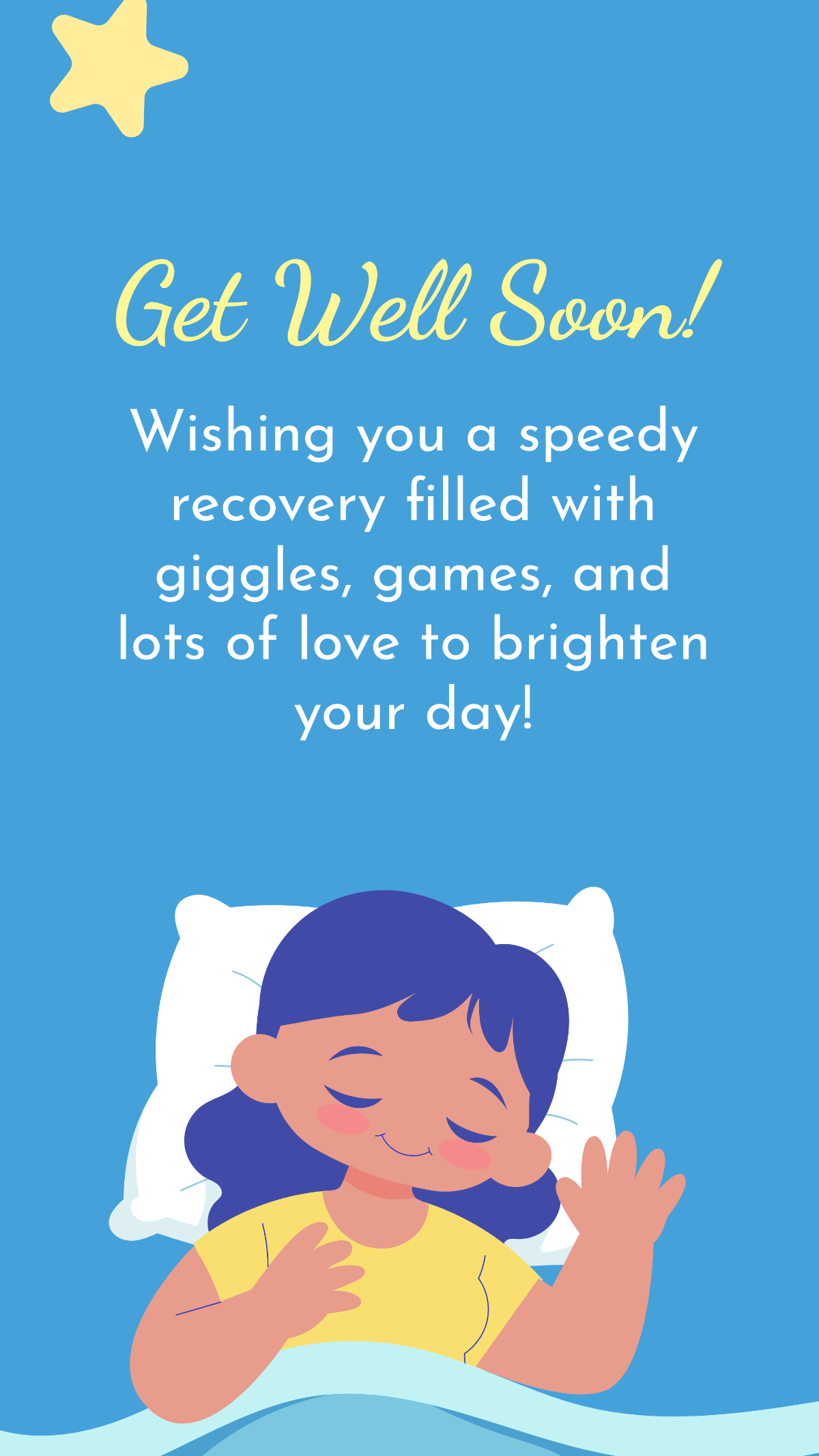 Get Well Soon Message For Kids Template