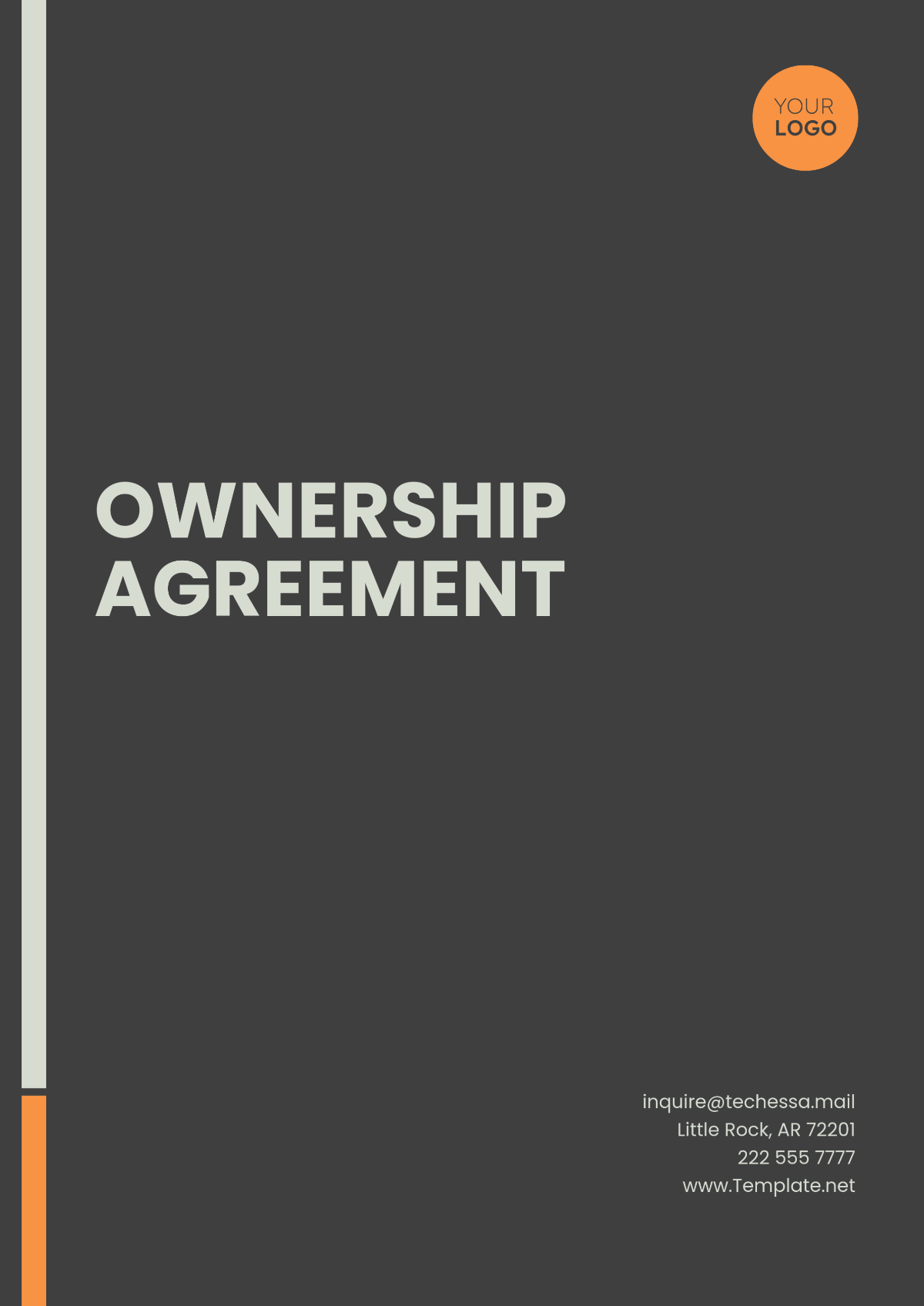 Simple Ownership Agreement Template - Edit Online & Download