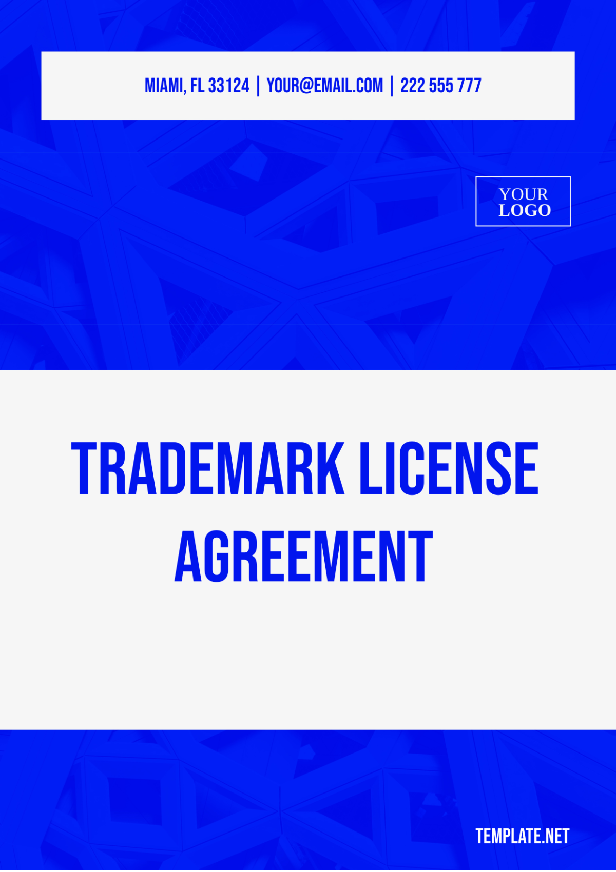 Trademark License Agreement Template - Edit Online & Download Example ...