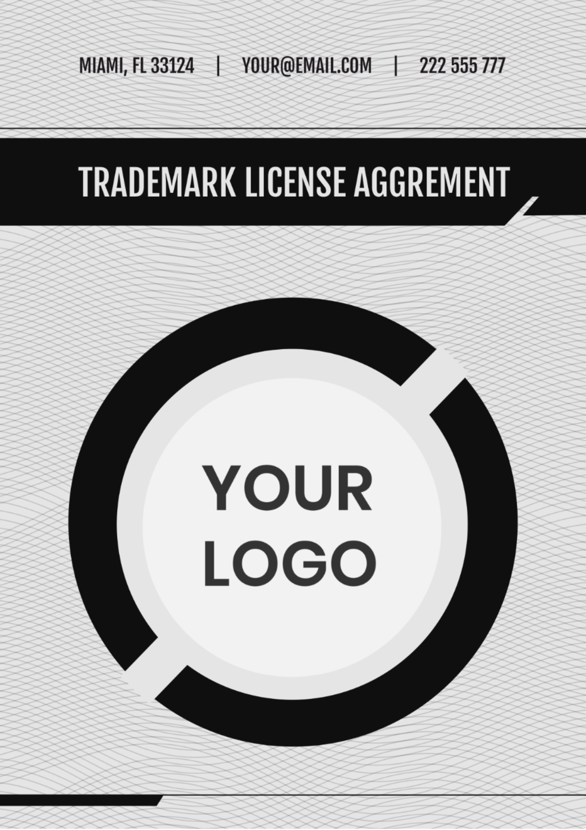 Trademark License Agreement Template - Edit Online & Download