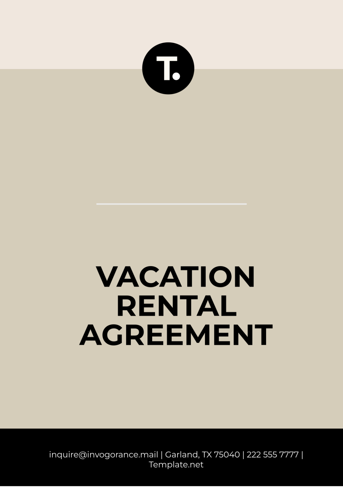 Vacation Rental Agreement Template - Edit Online & Download