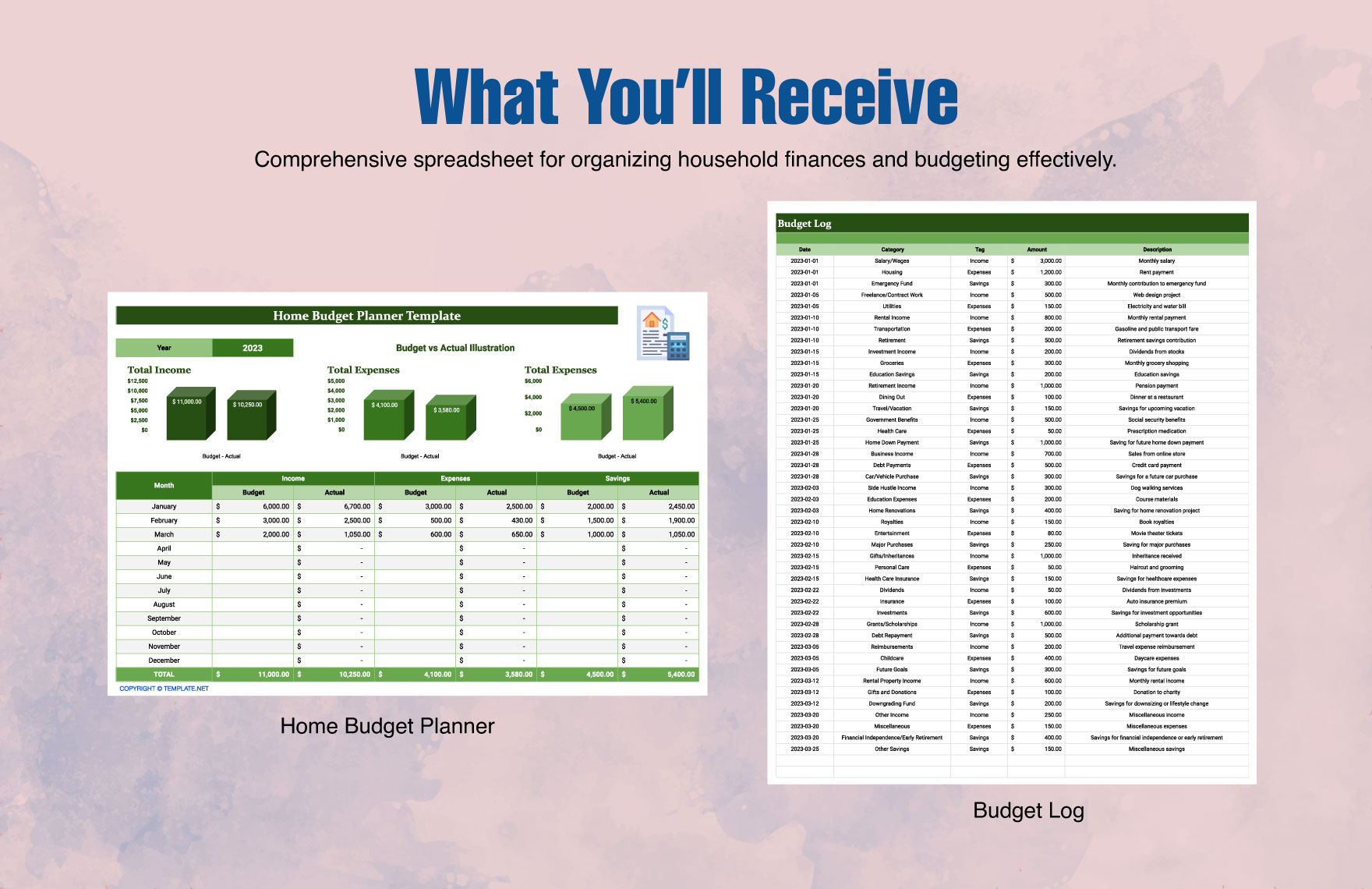 Home Budget Planner Template