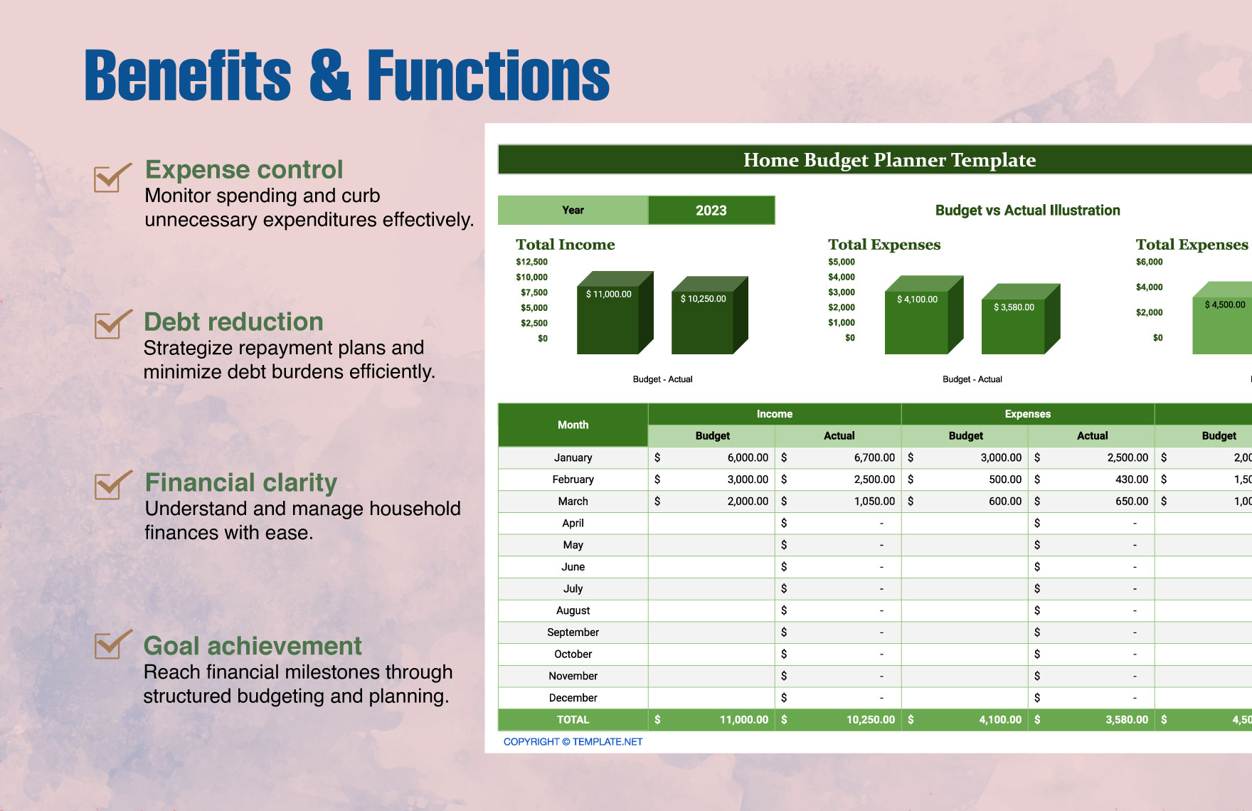 Home Budget Planner Template