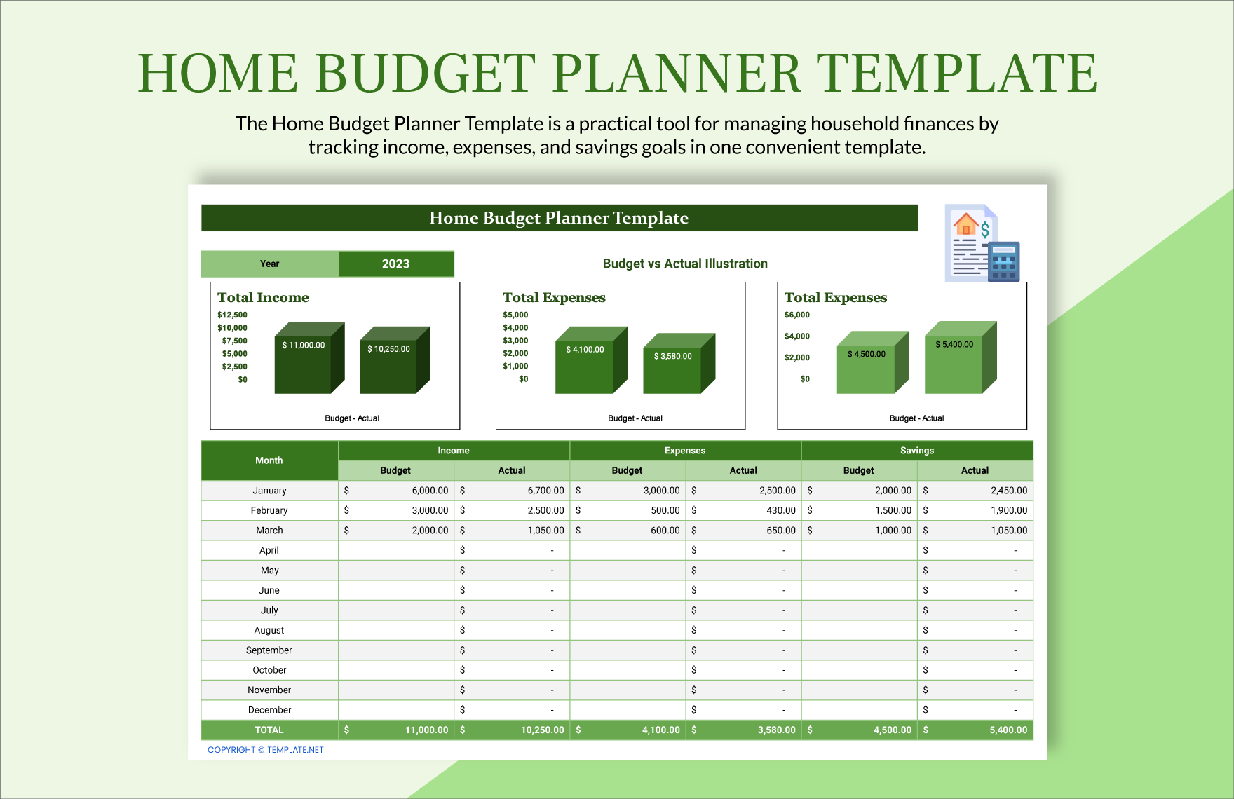 12+ Home Budget Templates - Free Word, PDF, Format Download