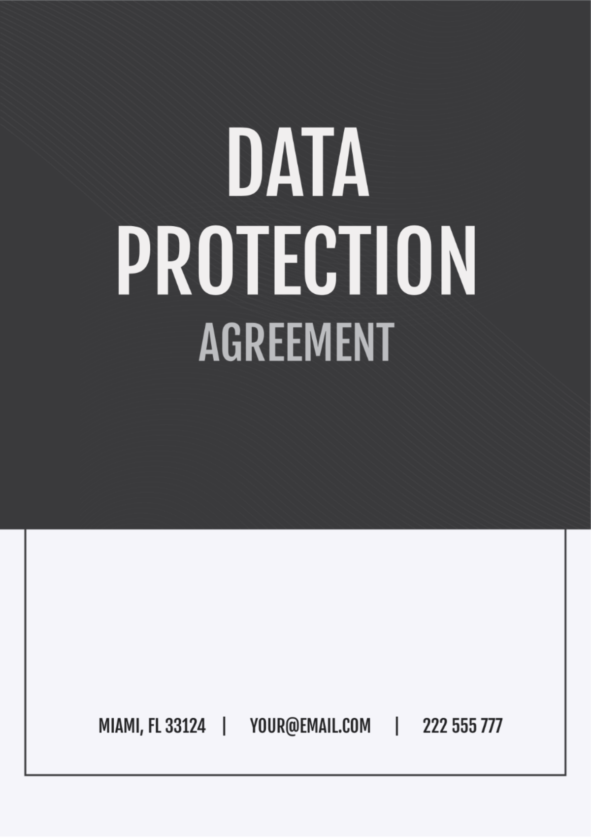 Data Protection Agreement Template - Edit Online & Download