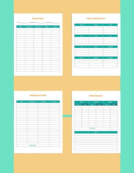 Yearly Budget Planner template Sample