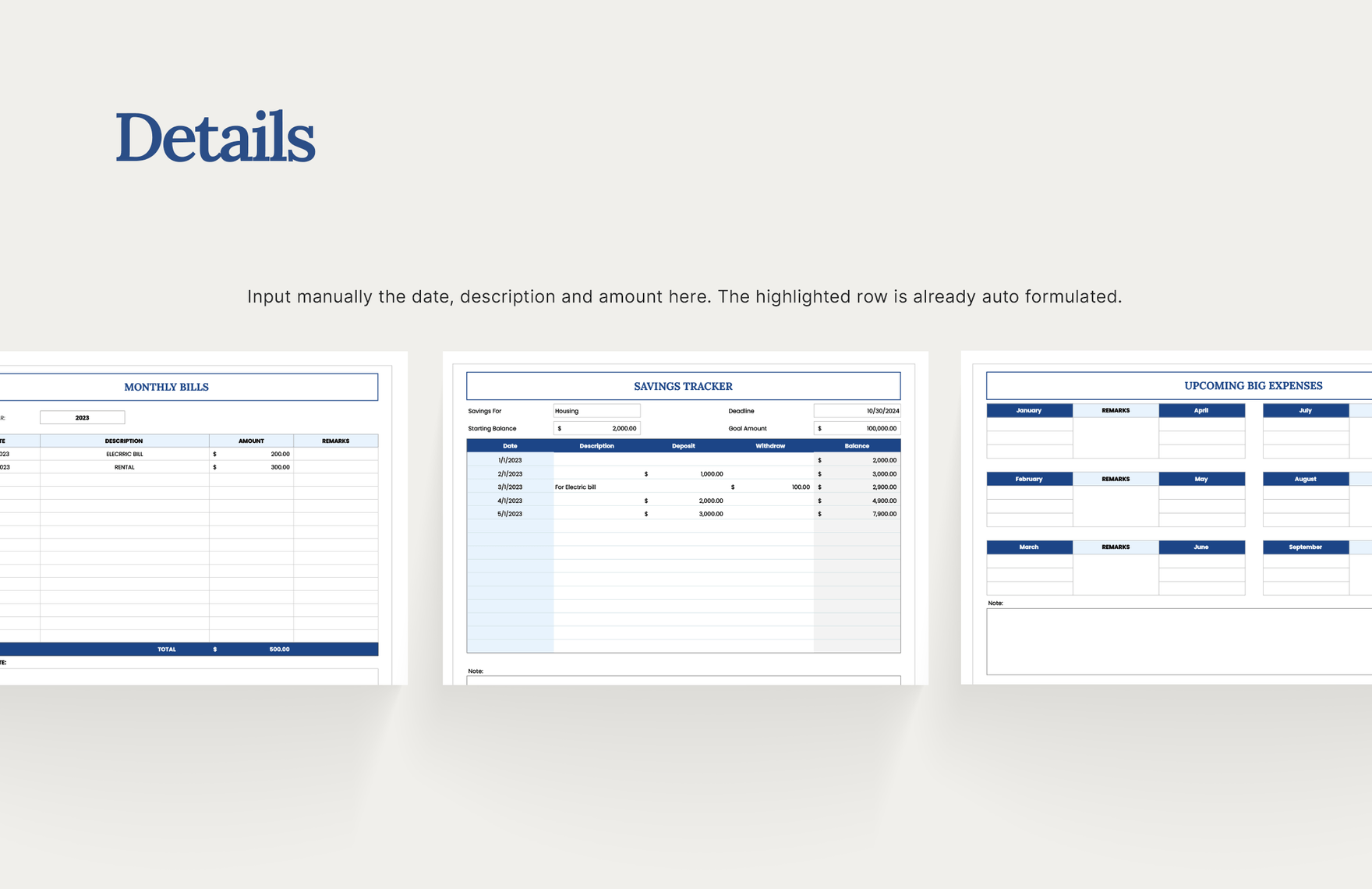 Yearly Budget Planner Template