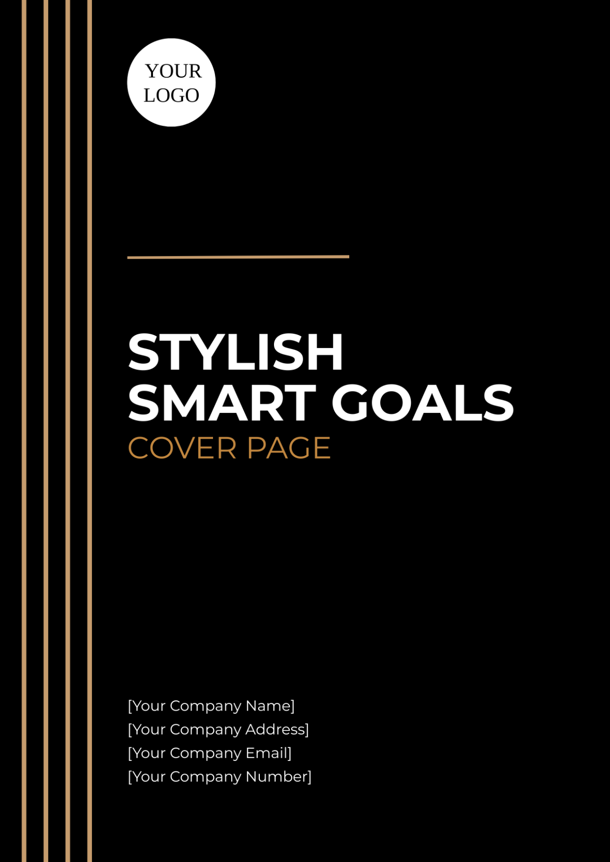 Stylish SMART Goals Cover Page