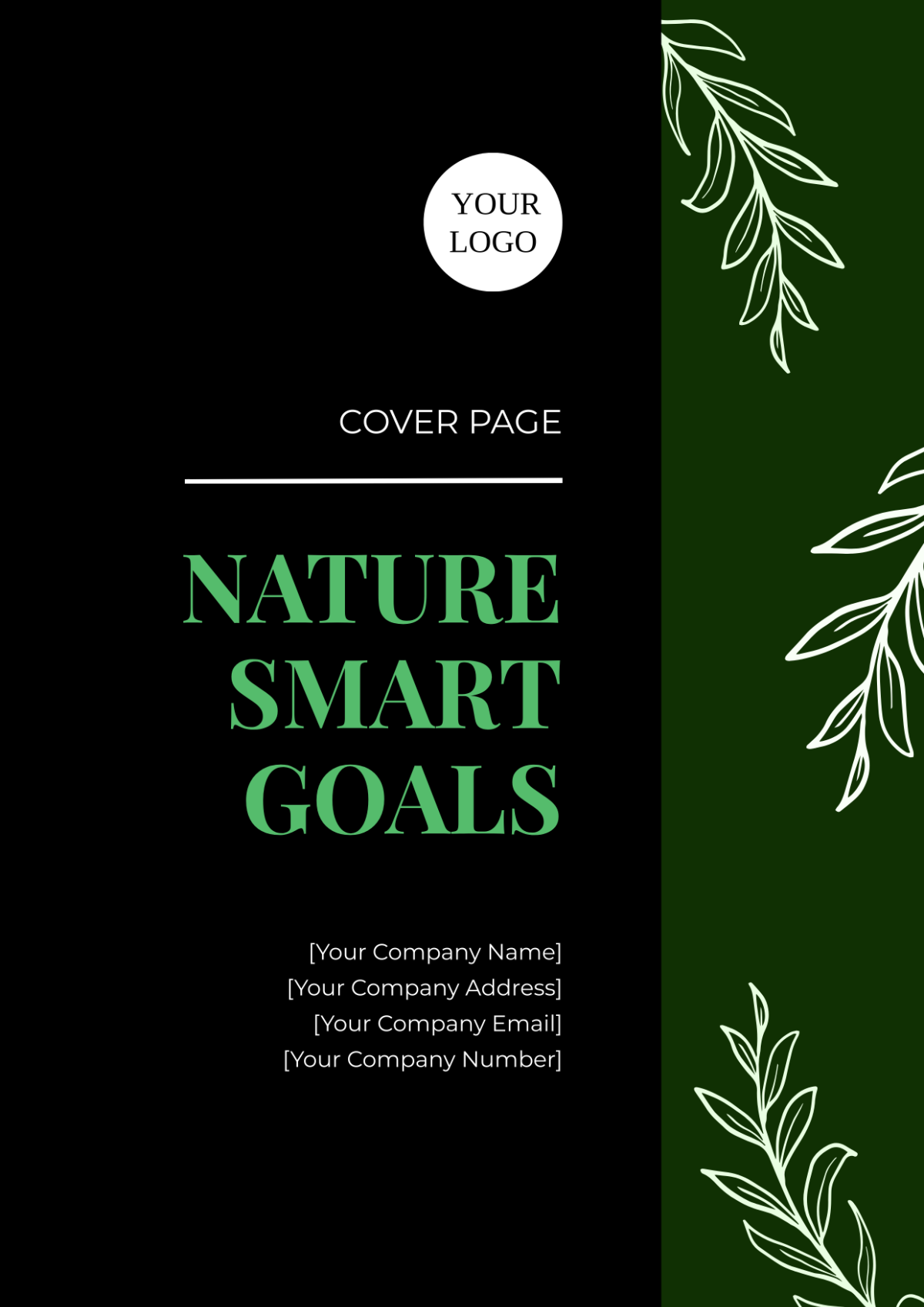 Nature SMART Goals Cover Page