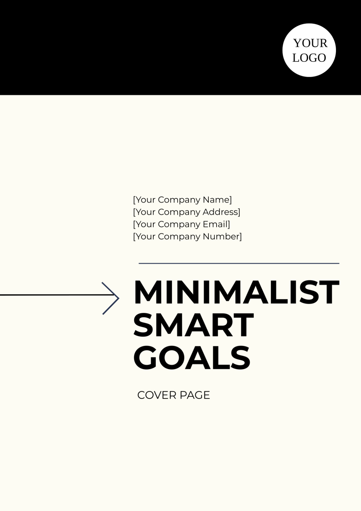 Minimalist SMART Goals Cover Page