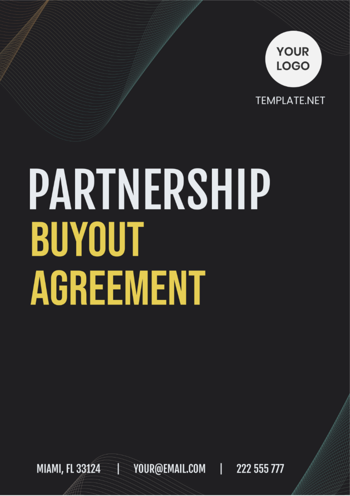 Partnership Buyout Agreement Template - Edit Online & Download