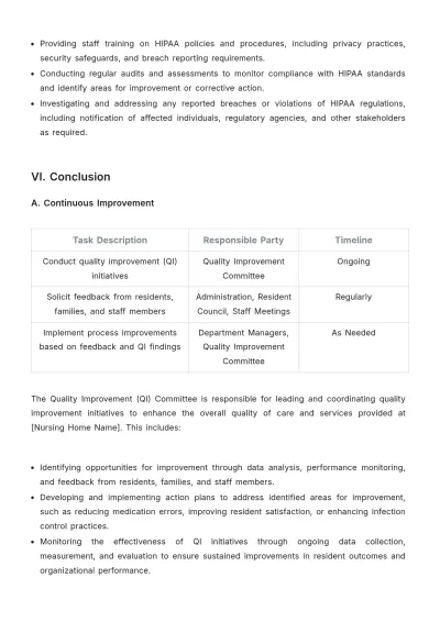 Free Nursing Home Work Plan Template to Edit Online