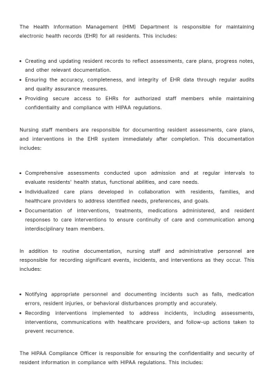 Free Nursing Home Work Plan Template to Edit Online