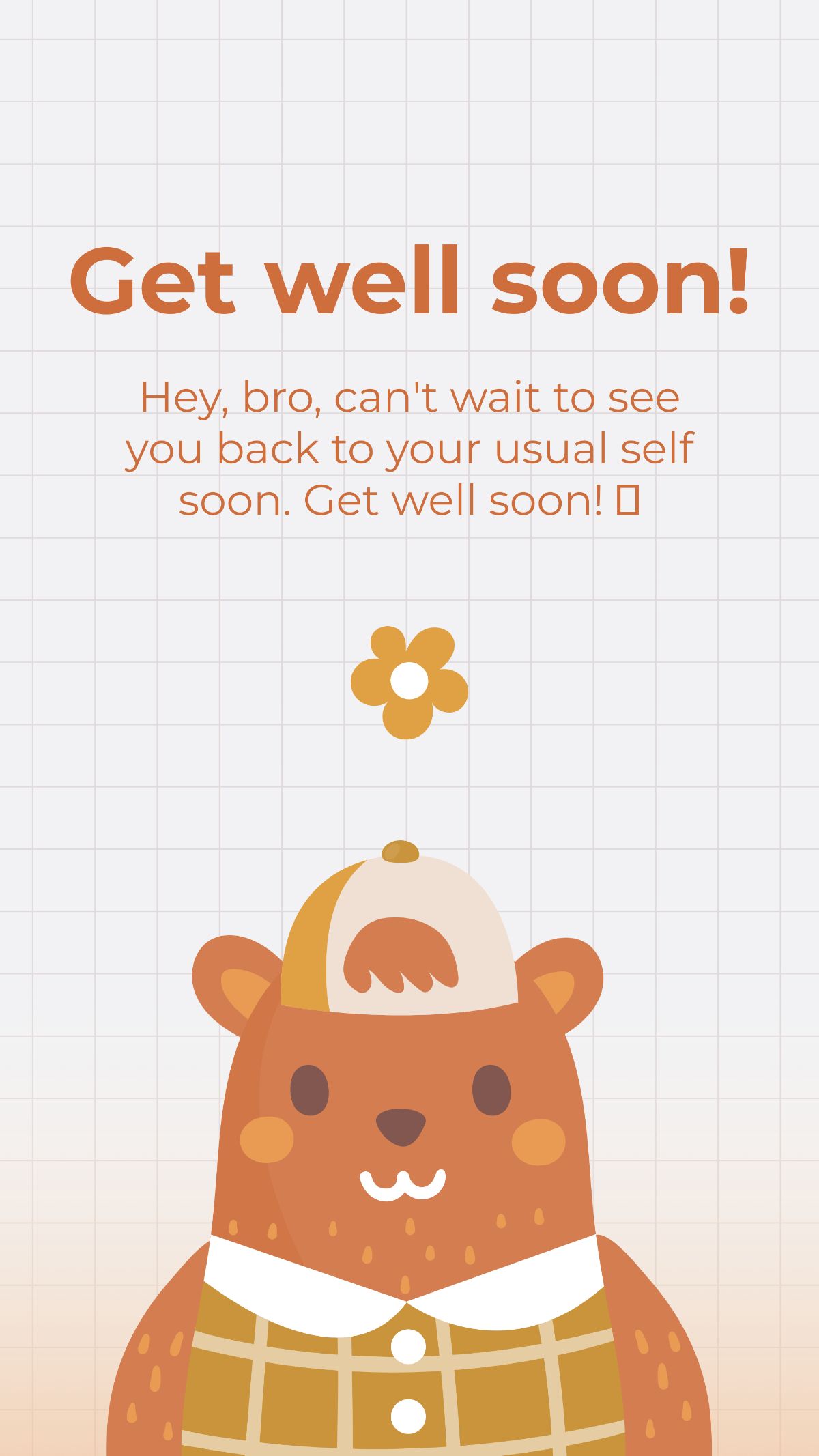 Get Well Soon Brother Message Template