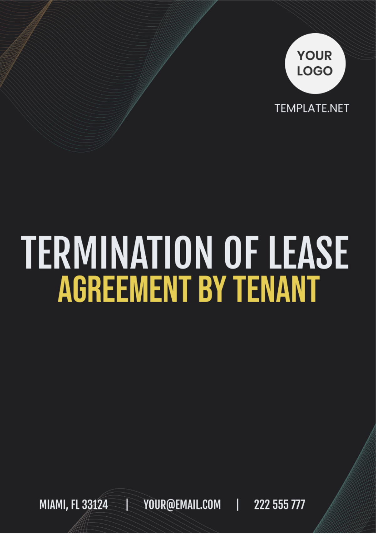 Termination Of Lease Agreement By Tenant Template - Edit Online & Download