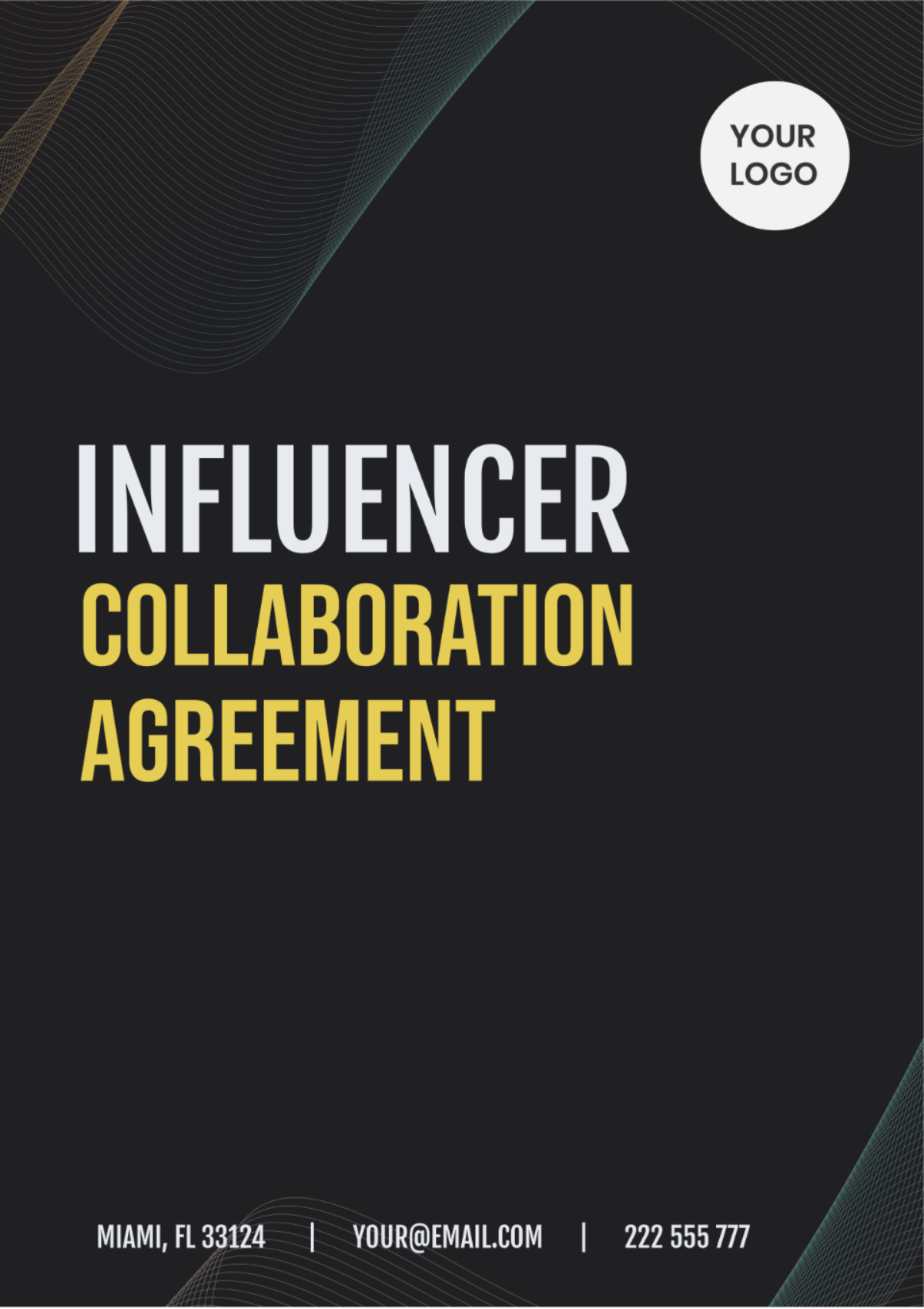 Influencer Collaboration Agreement Template - Edit Online & Download